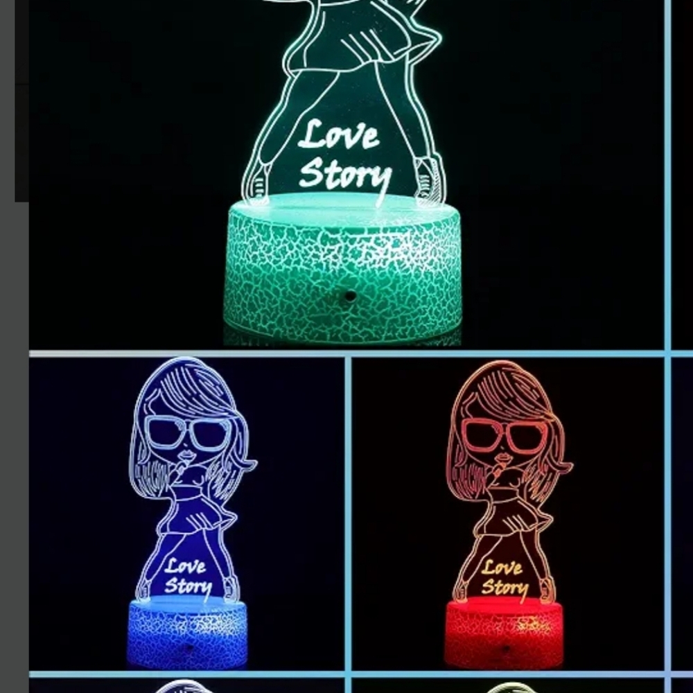 Taylor Swift Colorful LED Love Story Night Light